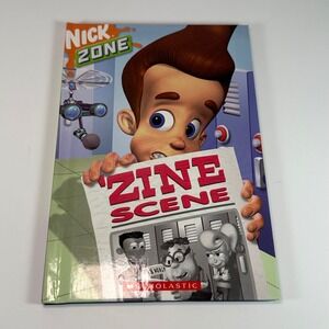 Jimmy Neutron Boy Genius Zine Scene Scholastic Hardcover Book 2004 Nick Zone